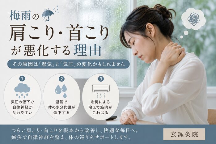 今治　梅雨時期の不調　玄鍼灸院